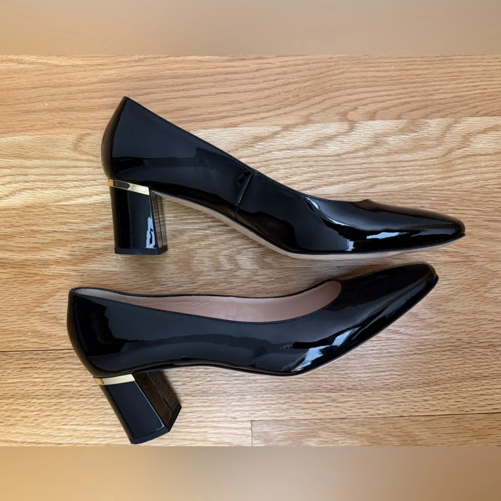 KATE SPADE New York Delores Classic Pumps, Black Patent Women's Heels Size 7.5M🖤